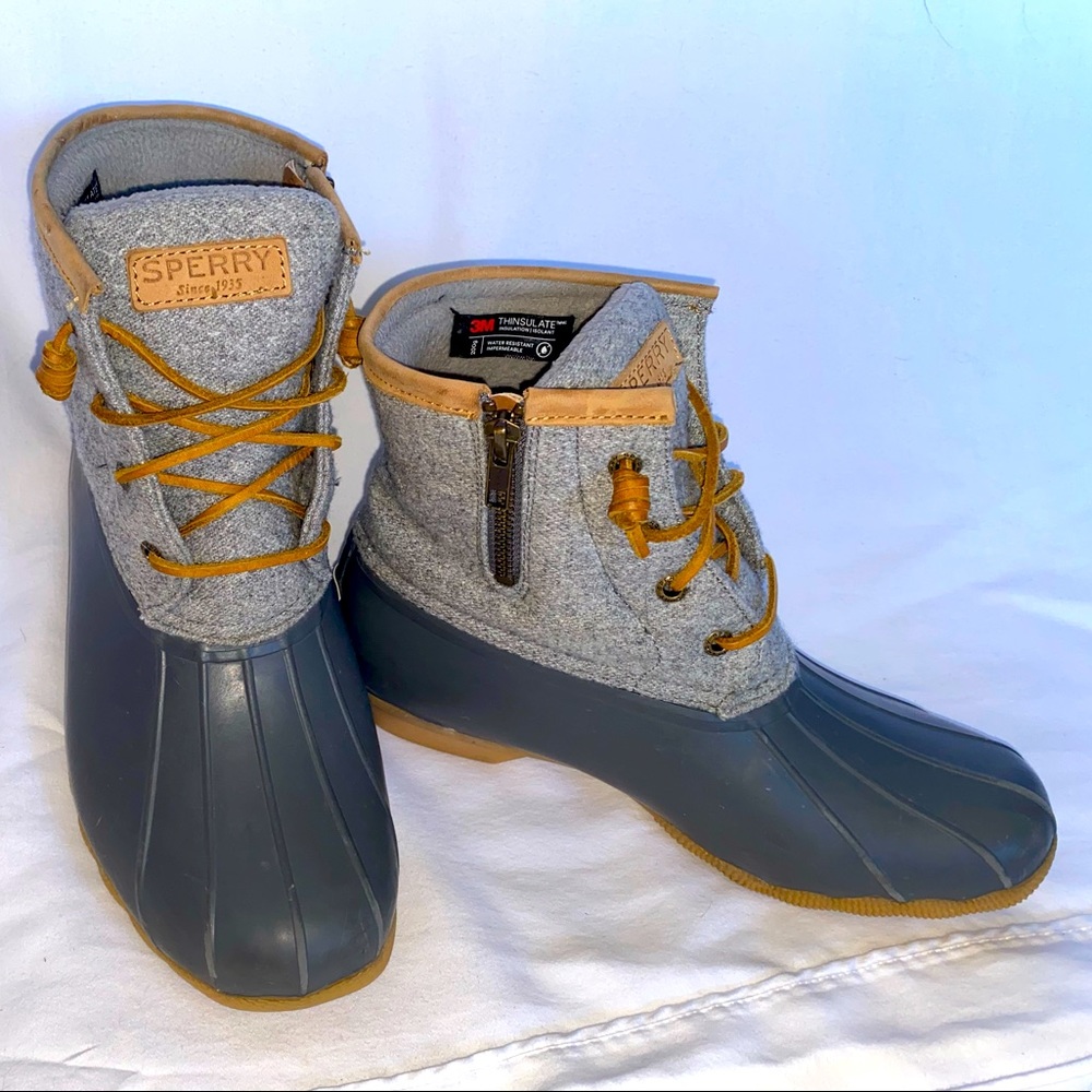Sperry Saltwater Wool Duck Boot Sz 8